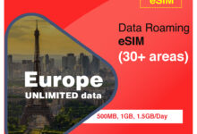 Europe data Travel eSIM